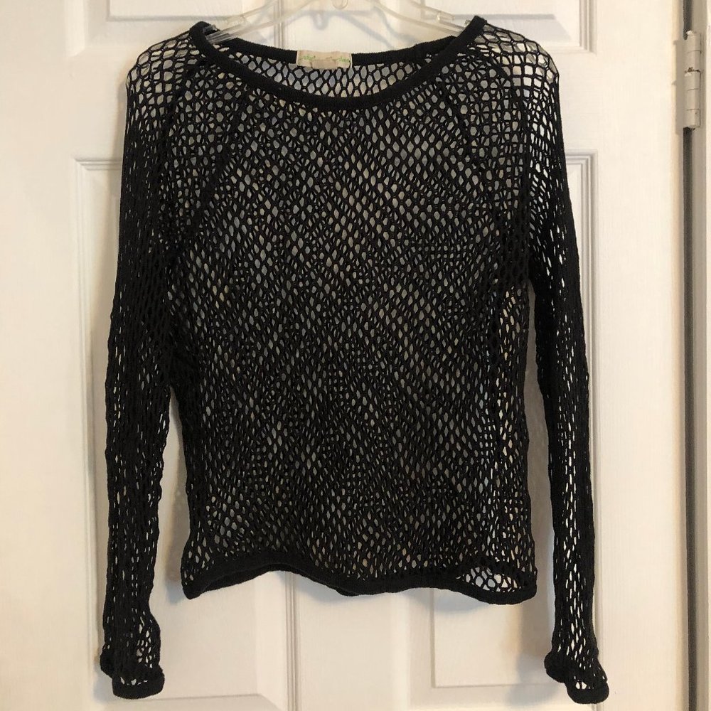 Staring at Stars Black Fishnet Shirt
